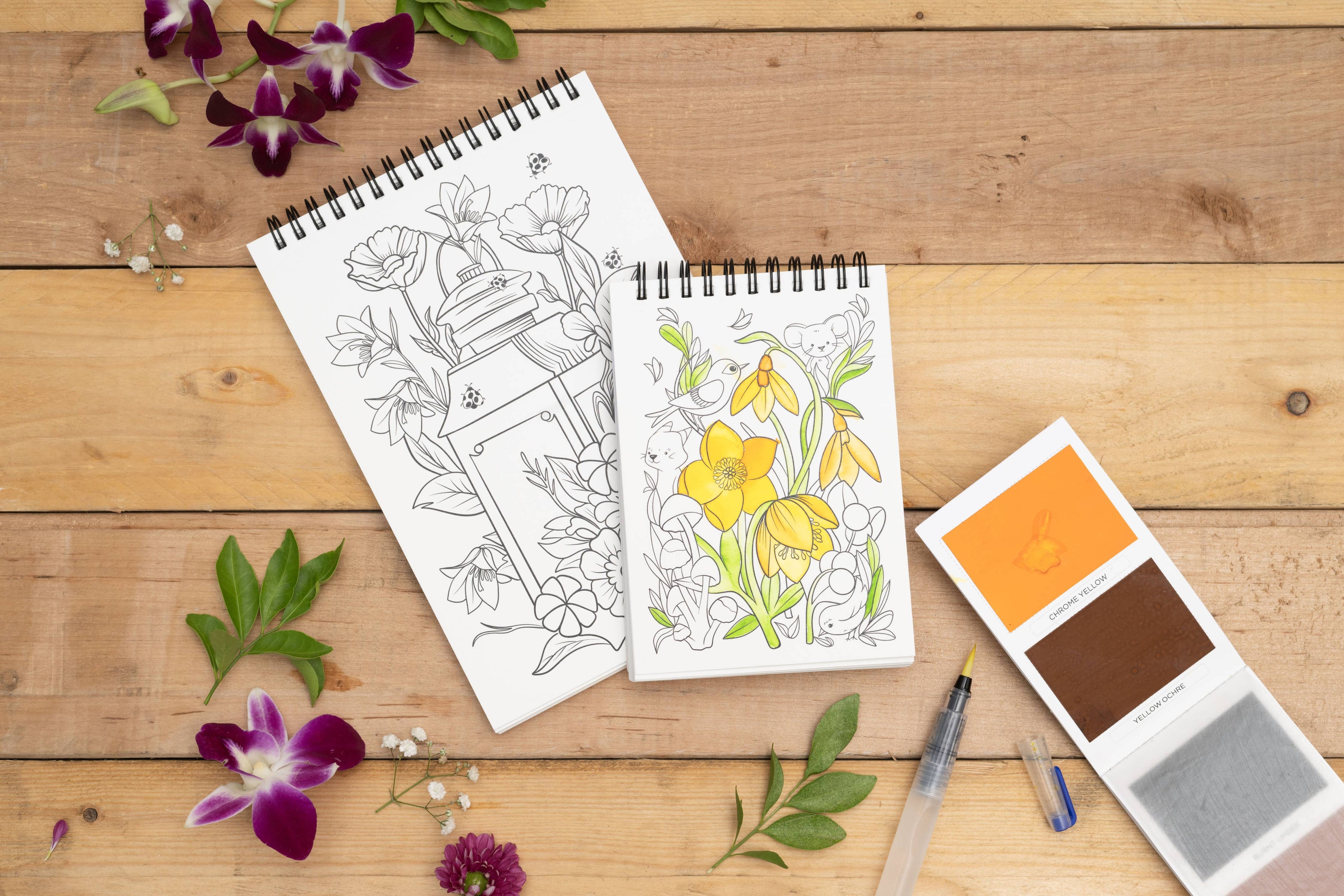 Floral Coloring Book for Adults