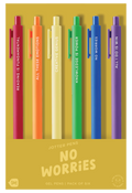 No Worries Jotter Pens - Set of 6