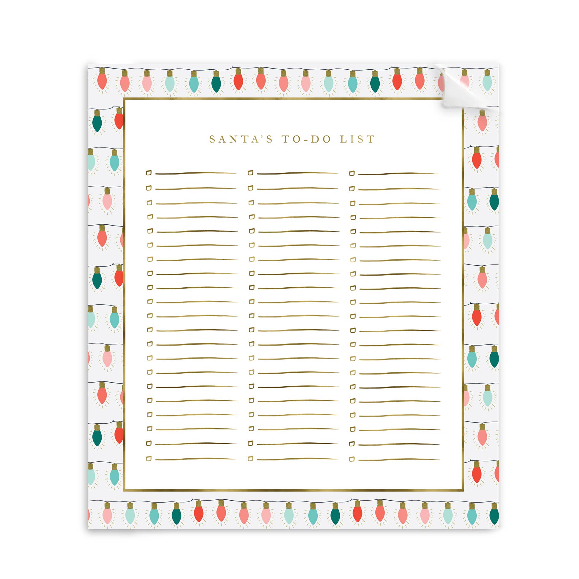 String Lights Large Notepad