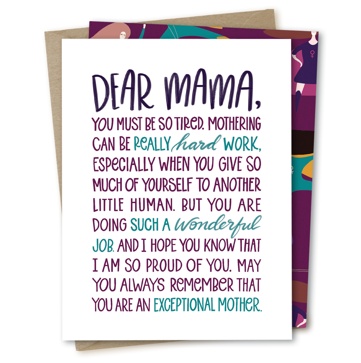 Dear Mama Supportive Parenting Card