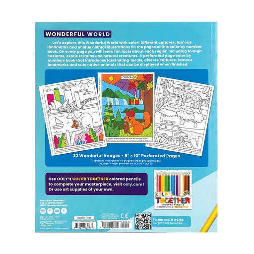 Color By Numbers Coloring Book - Wonderful World