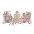 Gingerbread Village Accordion Christmas Greeting Card