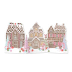 Gingerbread Village Accordion Christmas Greeting Card