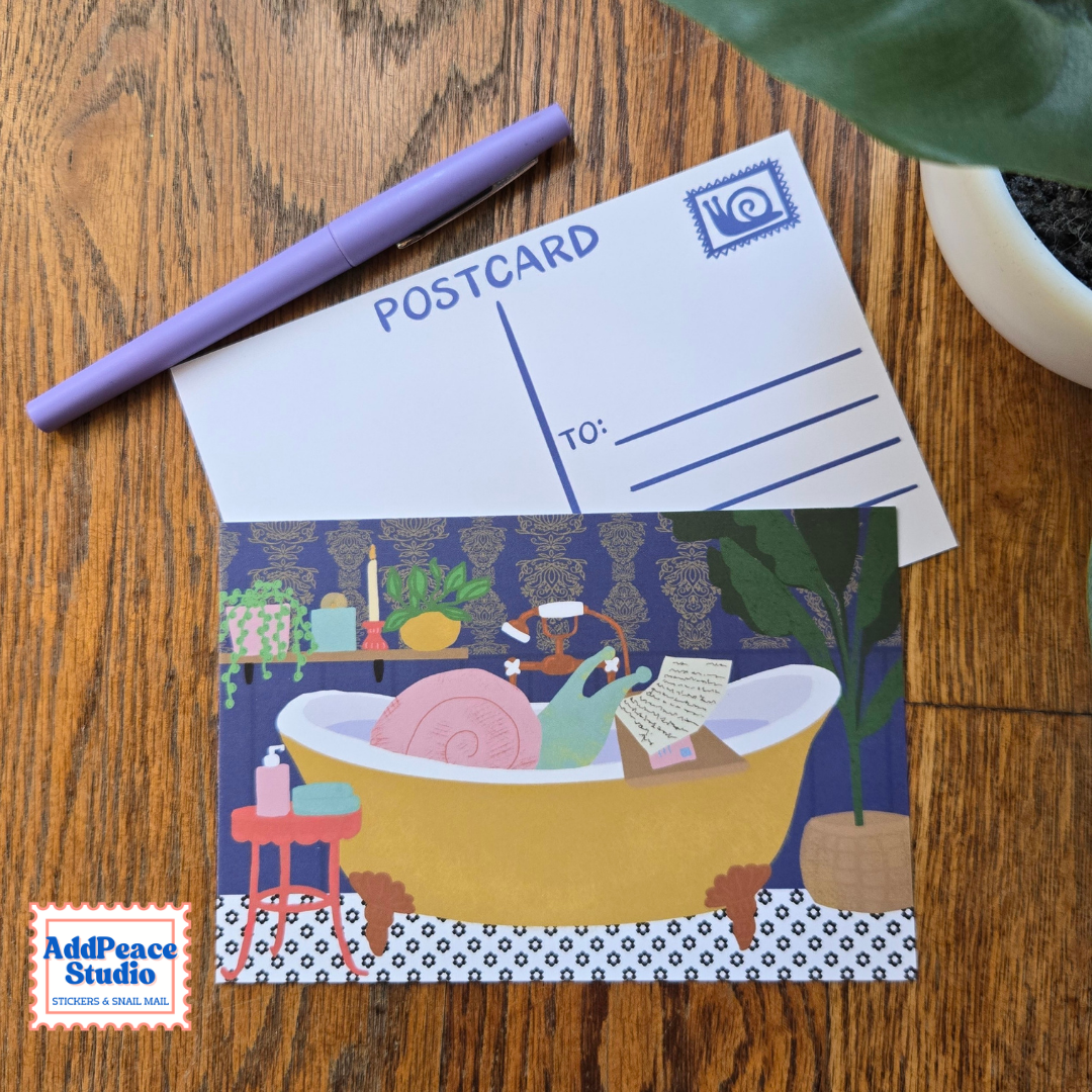 Snail Mail Illustrated Postcards - Set of 12