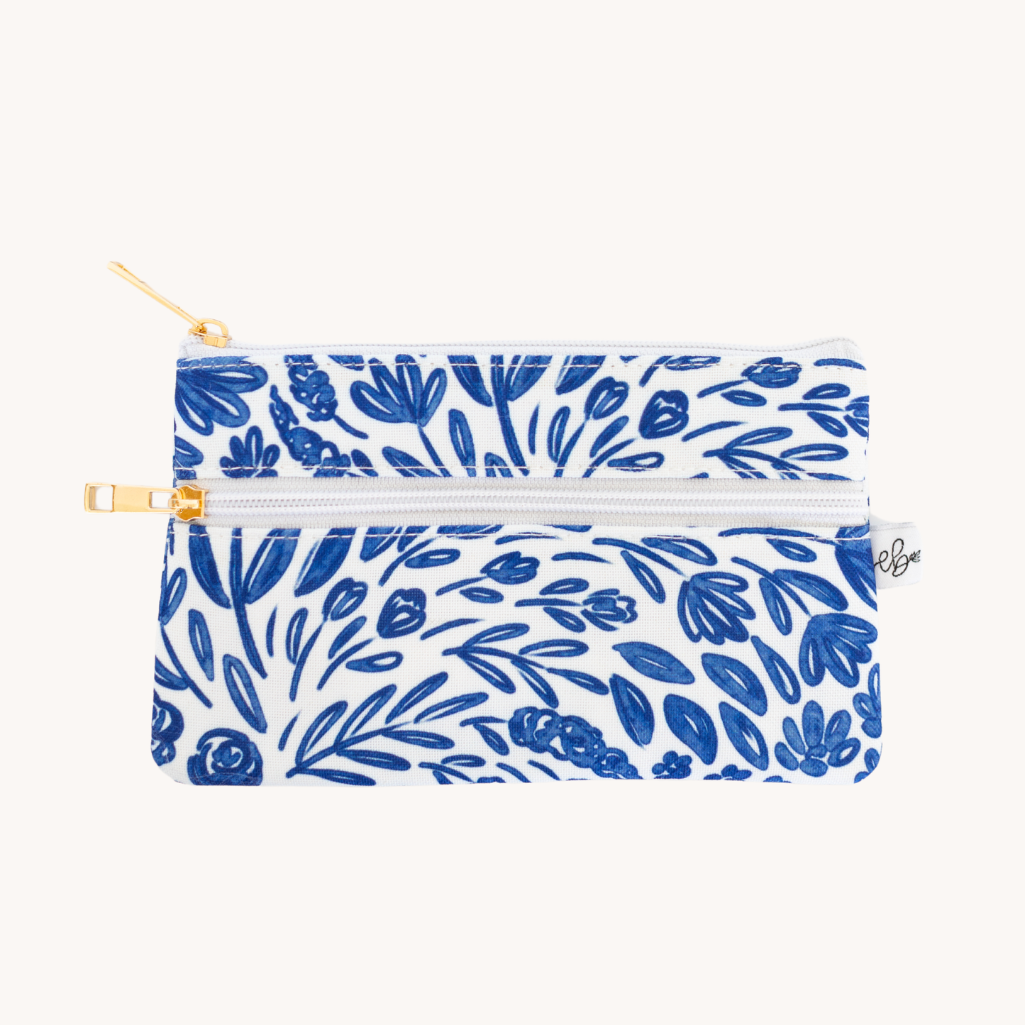 Porcelain Floral Pencil Pouch