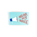 Hear My Voice Protest Postcard
