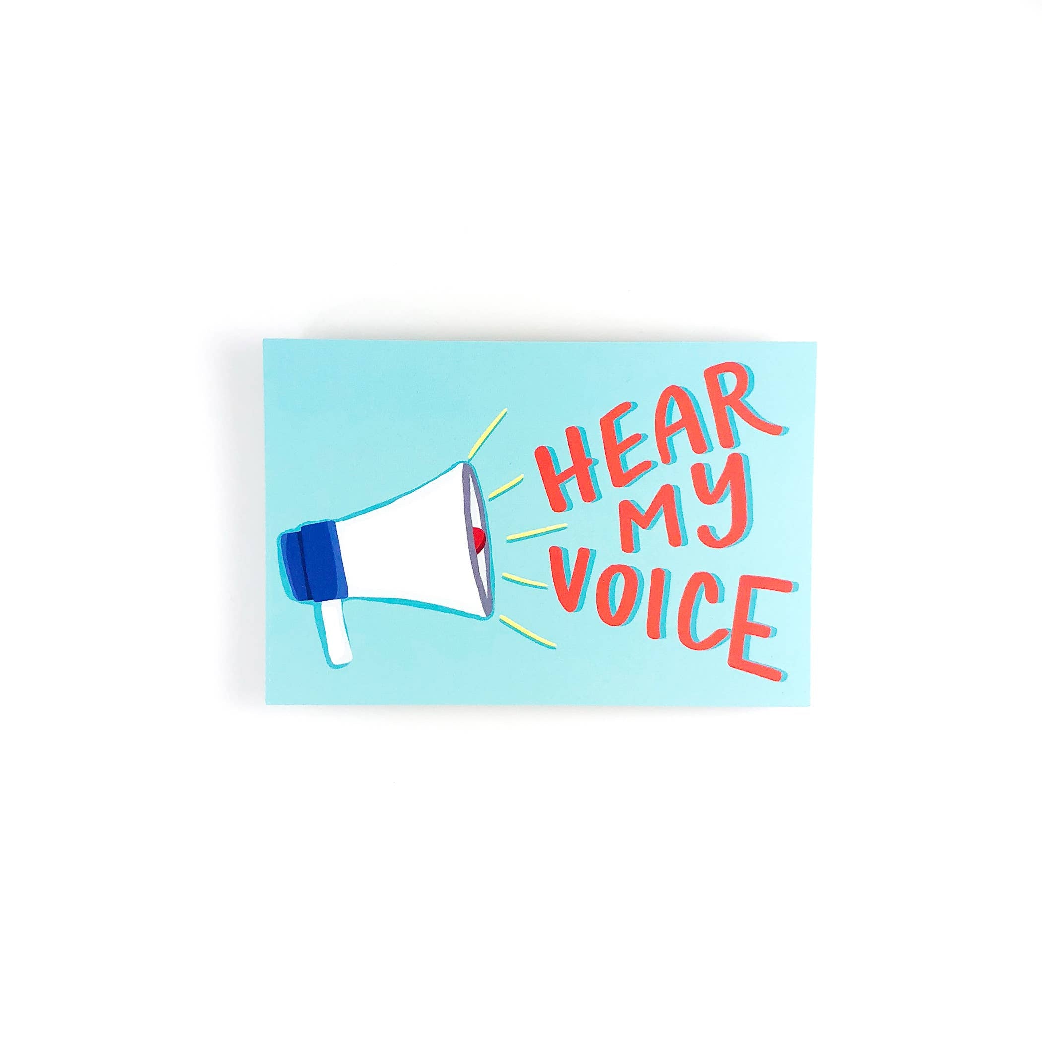 Hear My Voice Protest Postcard