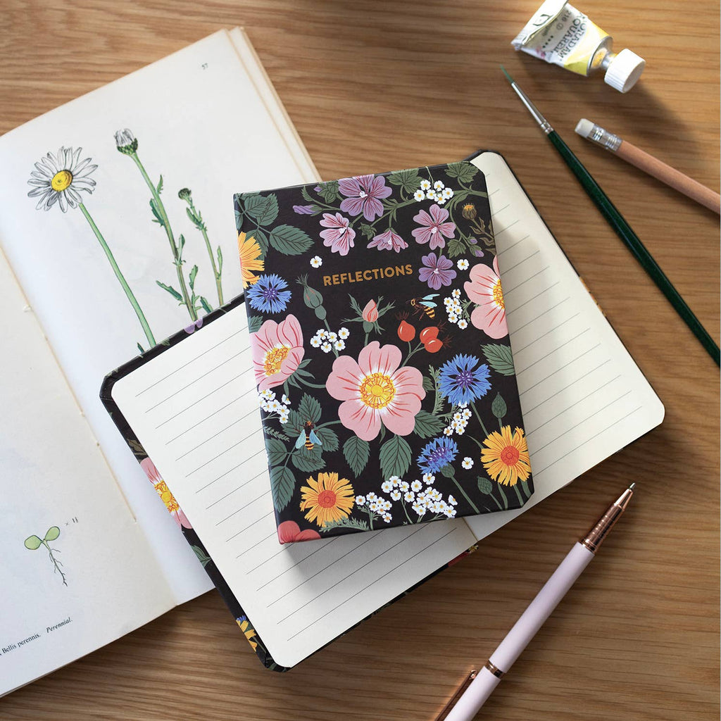 Floral Reflections Hardcover Notebook