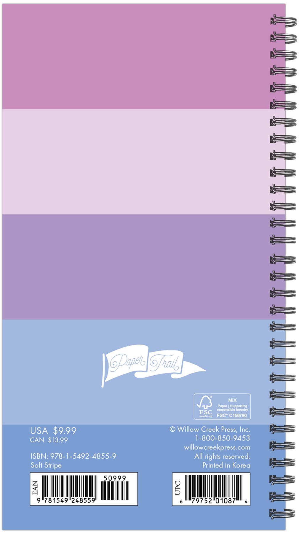 Soft Stripe 2025 Weekly Planner- Small