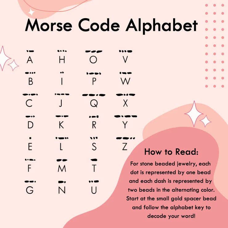 Morse Code Matching Set - Mother & Daughter