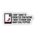 How Many Chili Peppers Sticker