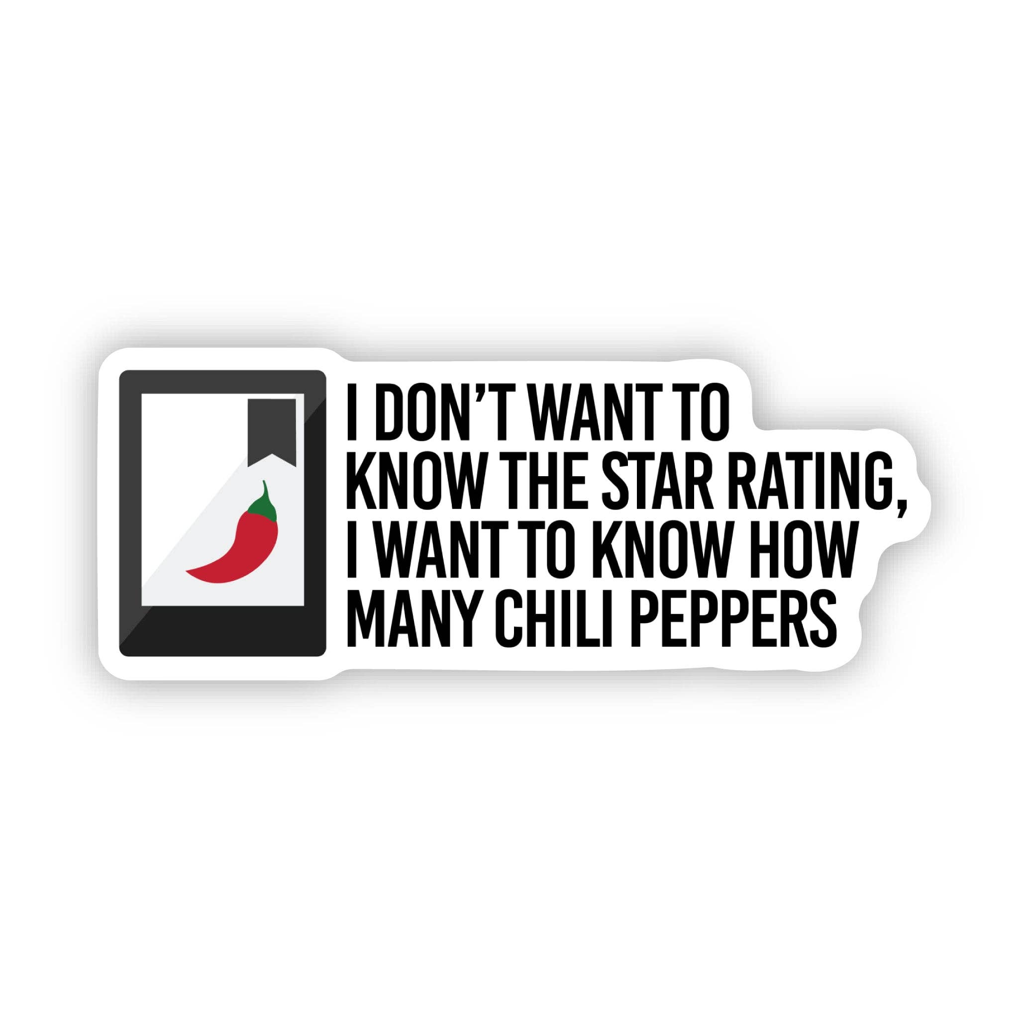 How Many Chili Peppers Sticker
