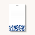 Porcelain Floral Lined Notepad