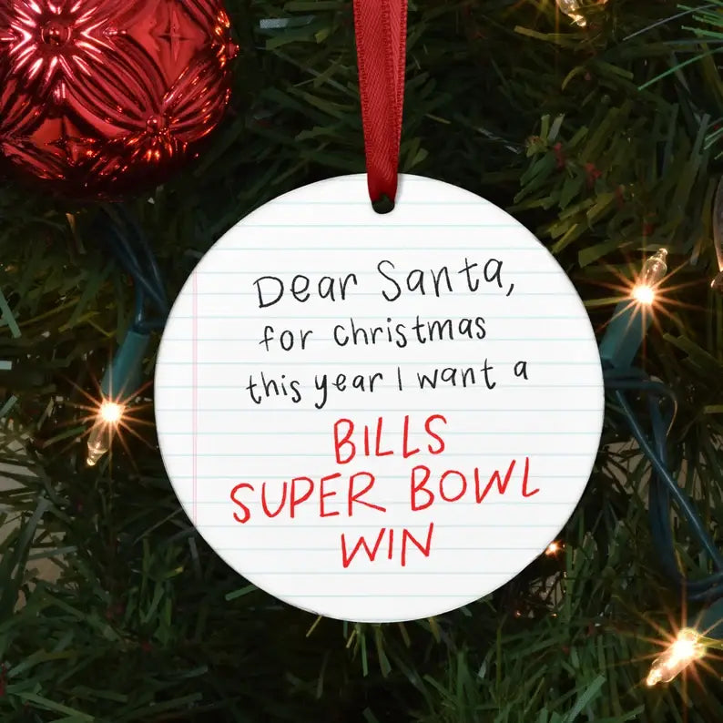 Dear Santa Ornament