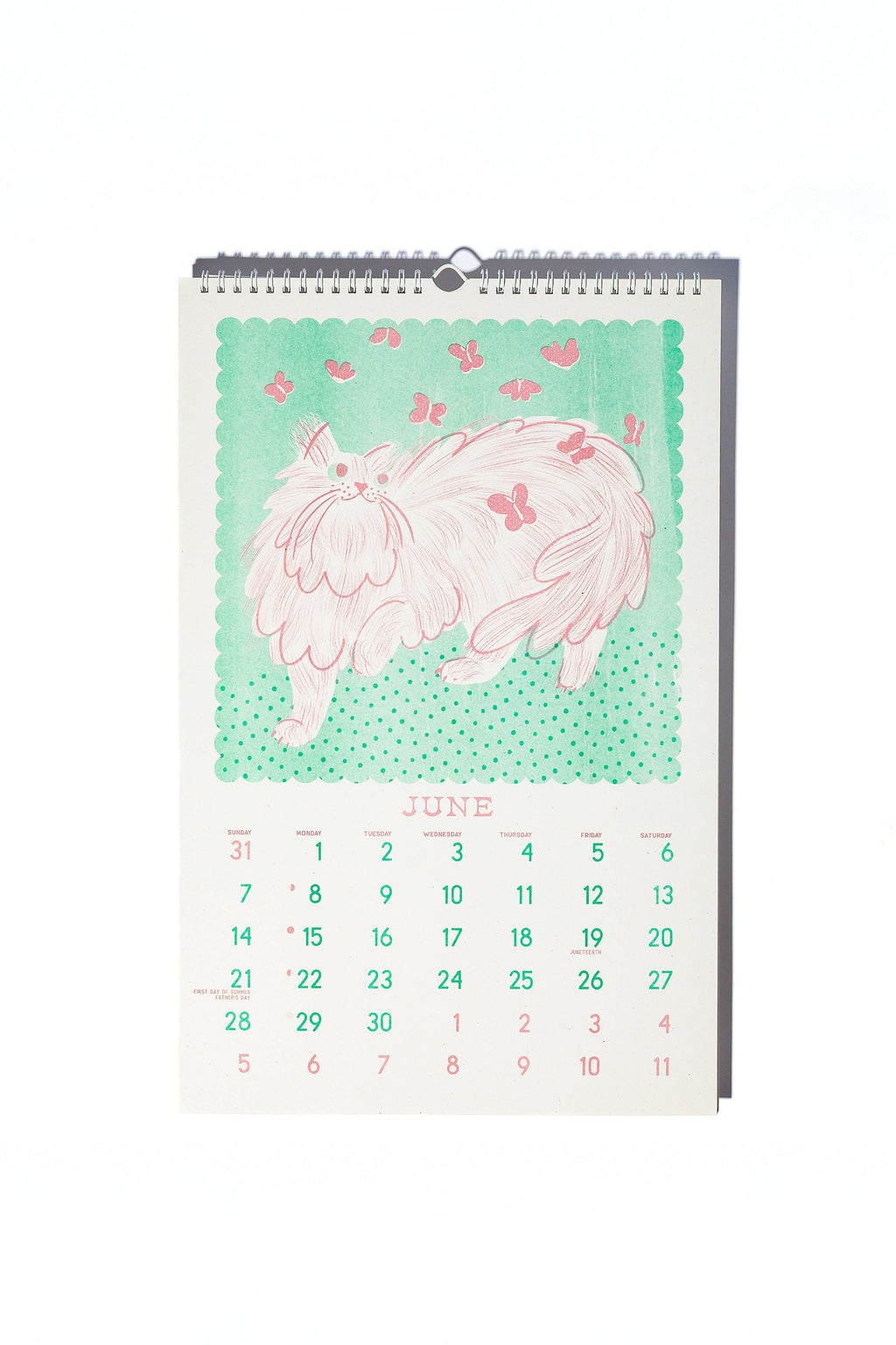 2026 Risograph Wall Calendar - Butterfly Days