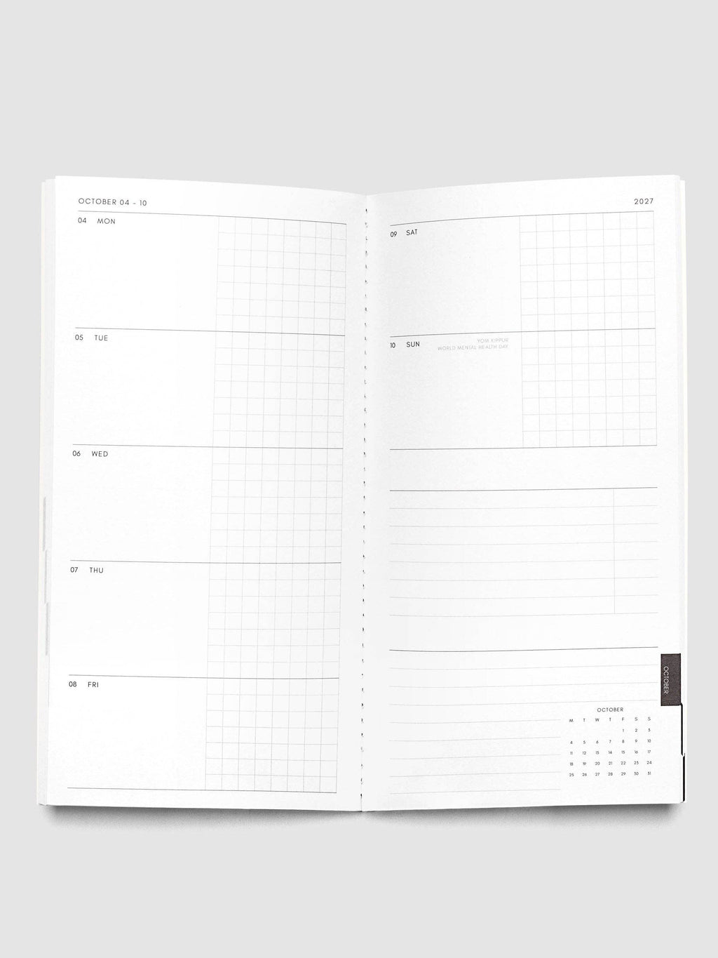 2027 Dated Travel Notebook Set | Weekly Horizontal | A5 Slim