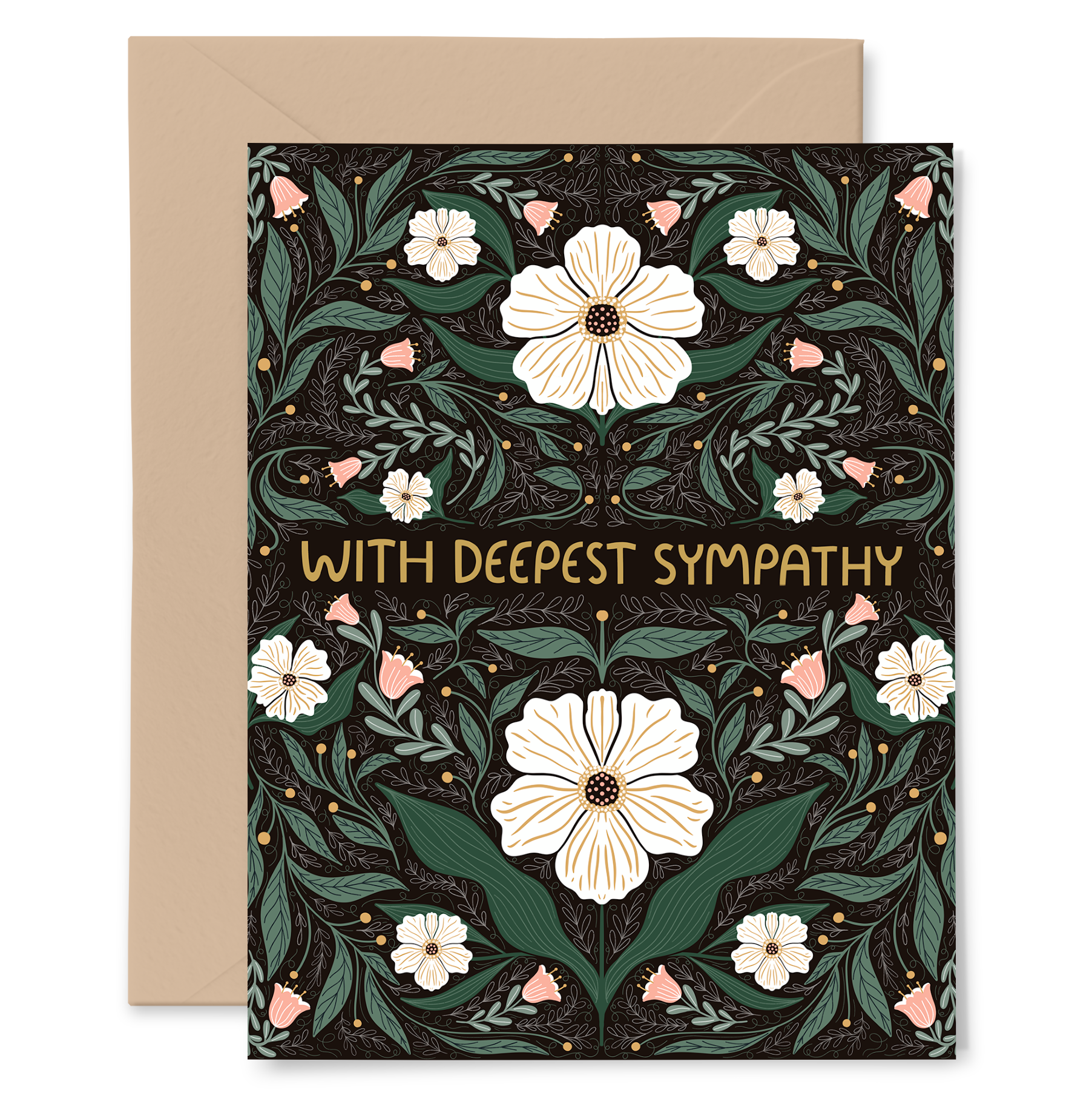 With Deepest Sympathy Card with Gold Foil