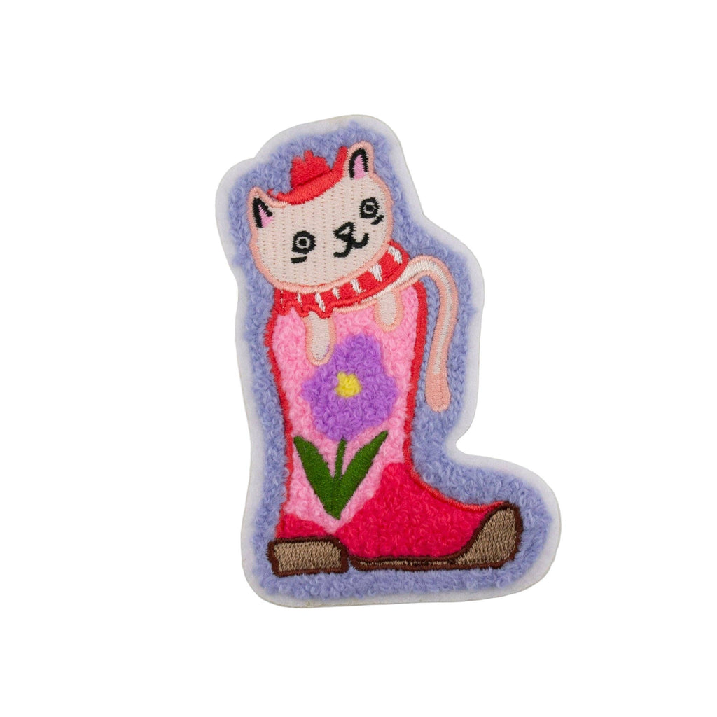 Cowboy Cat - Chenille Woven Sticker Patch