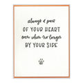 Always in Your Heart Letterpress Pet Sympathy Card