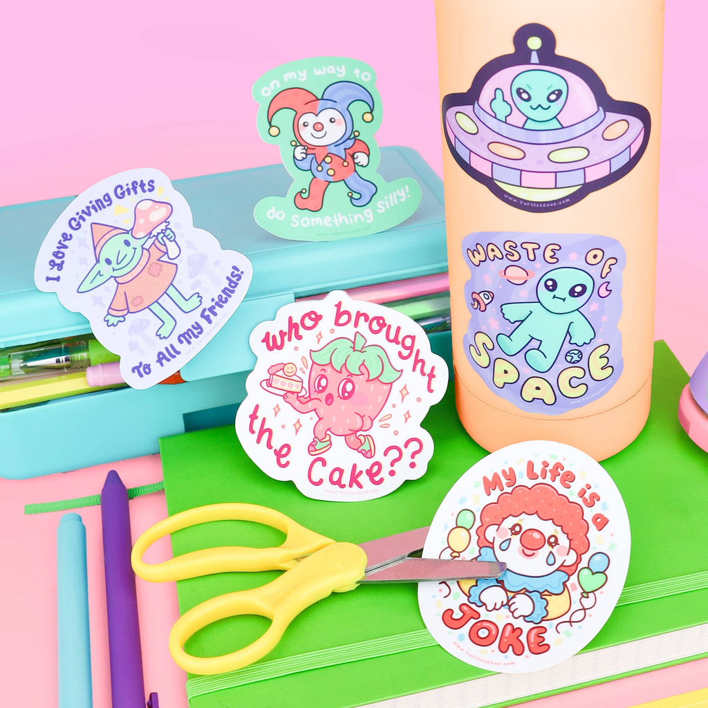 Who Brought The Cake Vinyl Sticker