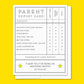 Parent Report - Illustrated Parent Card