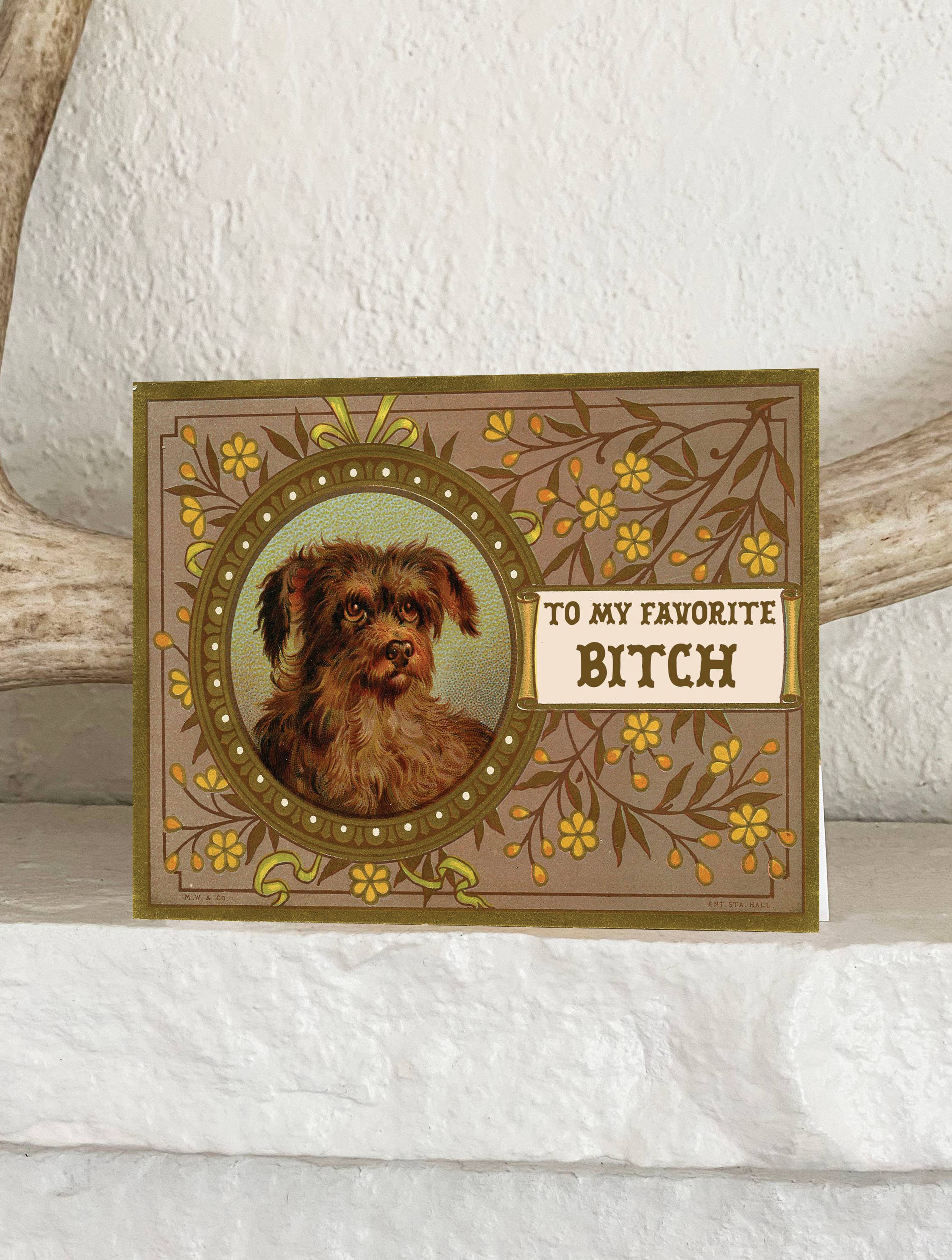 To My Favorite Bitch Card