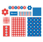 Poppie Retro Flower Sticker Flakes