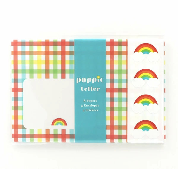 Poppie Rainbow Letter Set