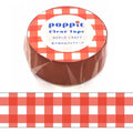 Poppie Red Check Washi Tape