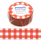 Poppie Red Check Washi Tape
