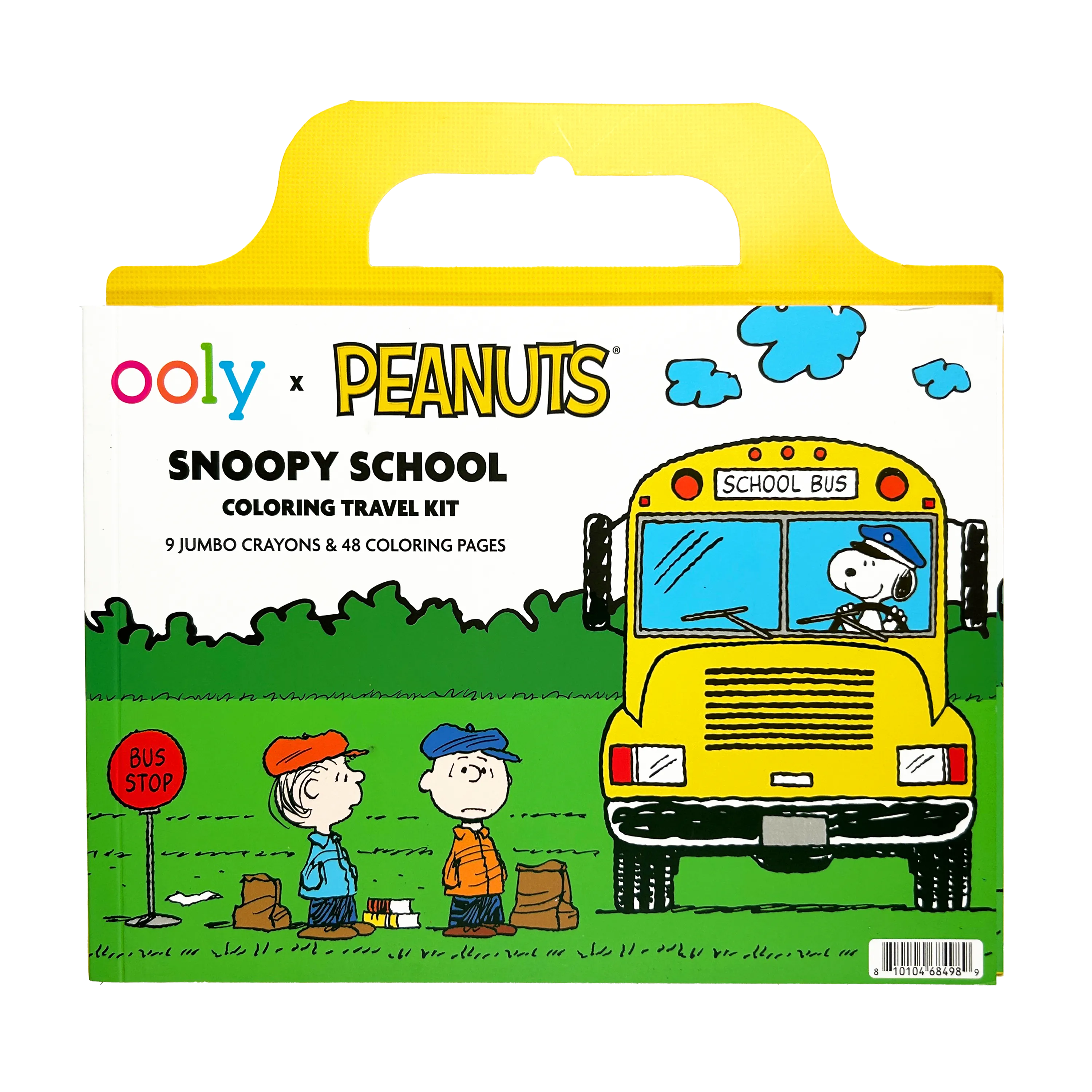 OOLY x Peanuts: Snoopy School Coloring Travel Kit -9 Crayons