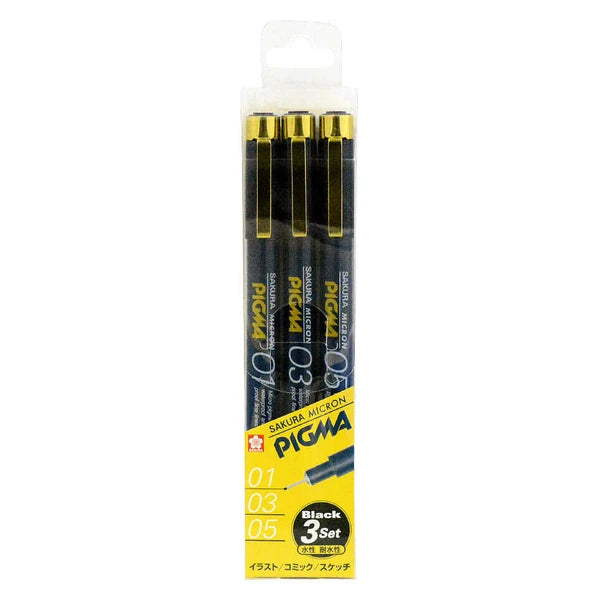 PIGMA Micron Set of 3 (01, 03, 05)