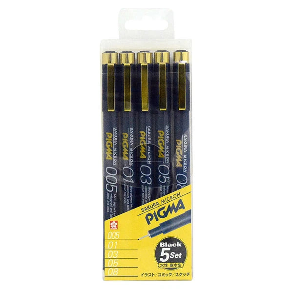 PIGMA Micron Set of 5 (005, 01, 03, 05, 08)