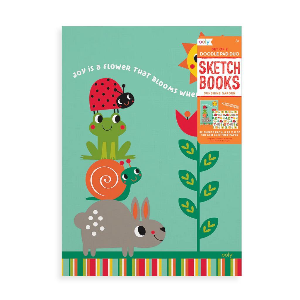 Sunshine Garden Doodle Pad Duo Sketchbooks - Set of 2