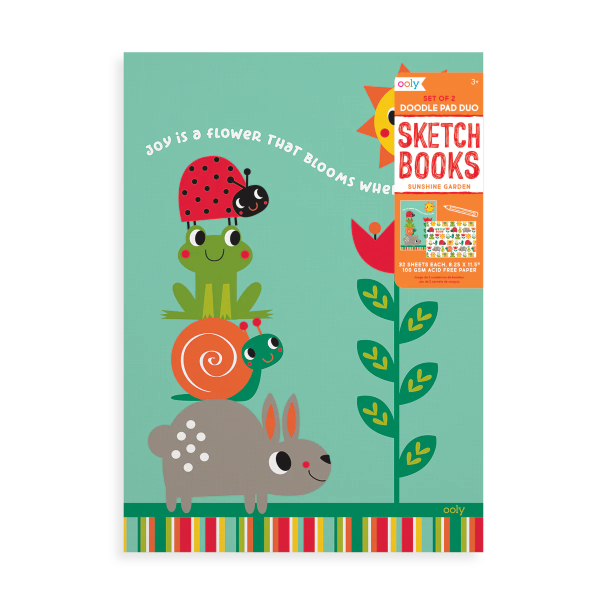 Sunshine Garden Doodle Pad Duo Sketchbooks - Set of 2