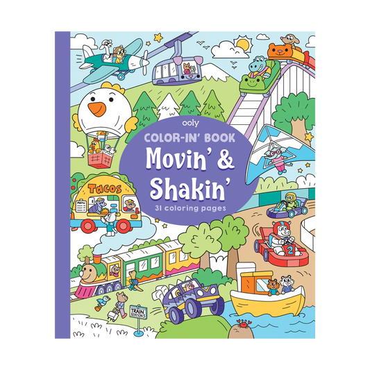 Color-in' Book: Movin’ and Shakin’