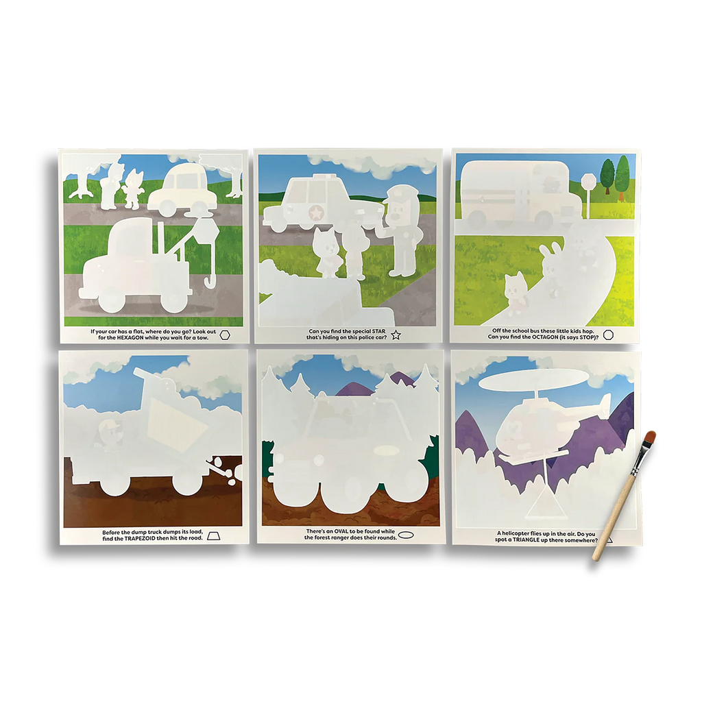 Water Amaze Water Reveal Boards - Helpful Vehicles