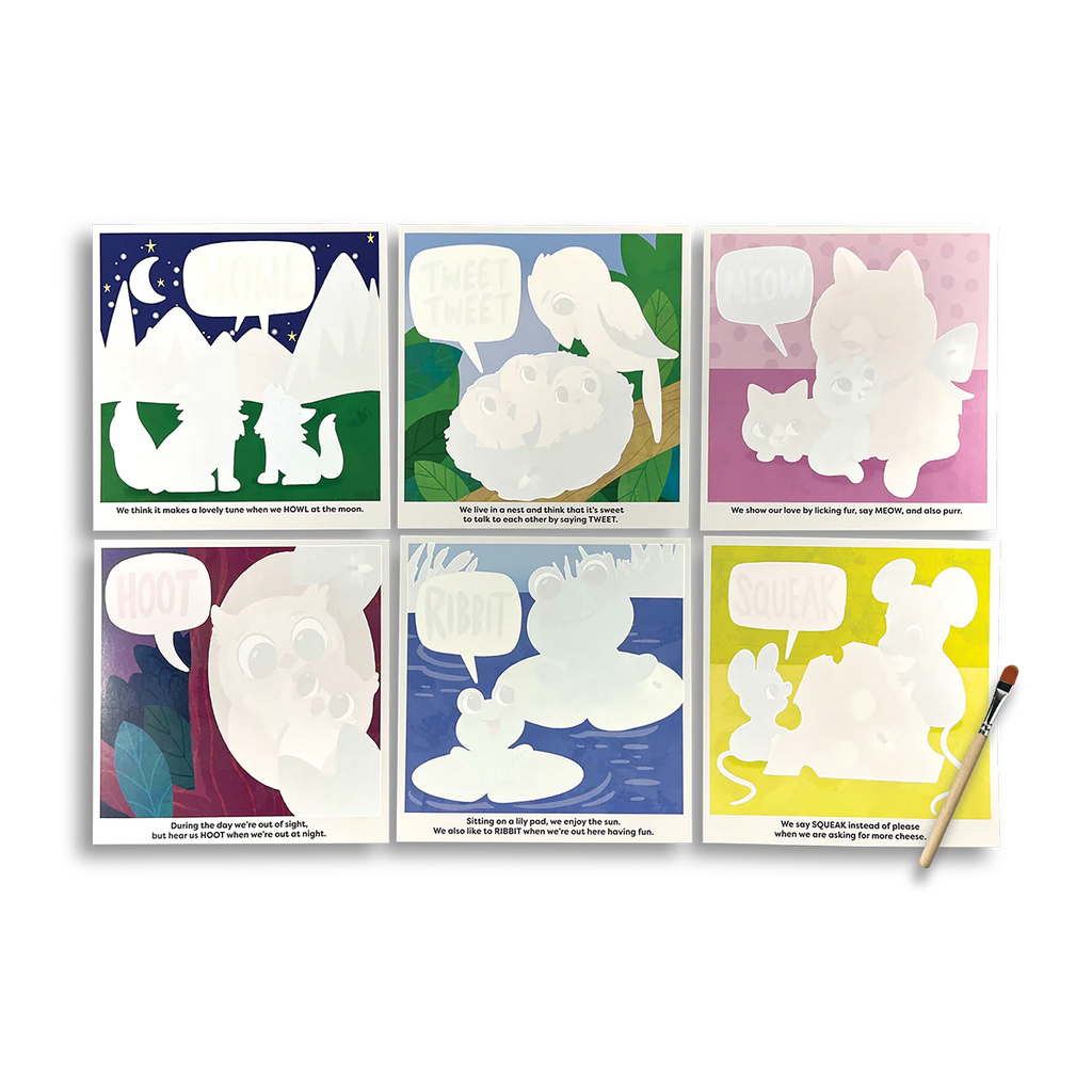 Water Amaze Water Reveal Boards - Baby Animals