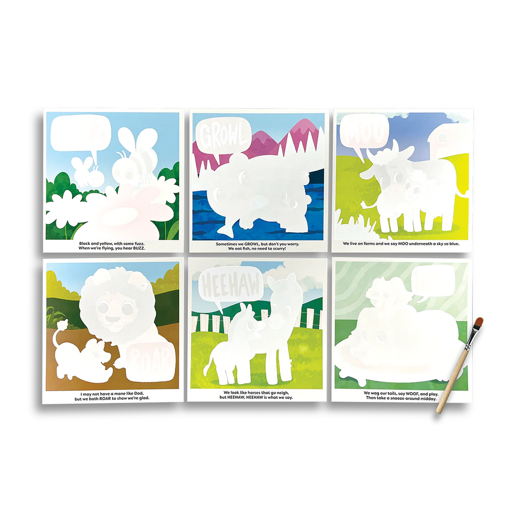 Water Amaze Water Reveal Boards - Baby Animals