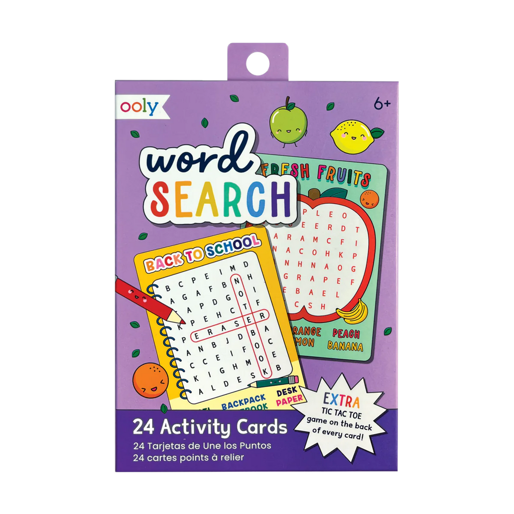 Paper Word Activity Word Search Activity Cards – Graphic-Poetry Stationery Shop