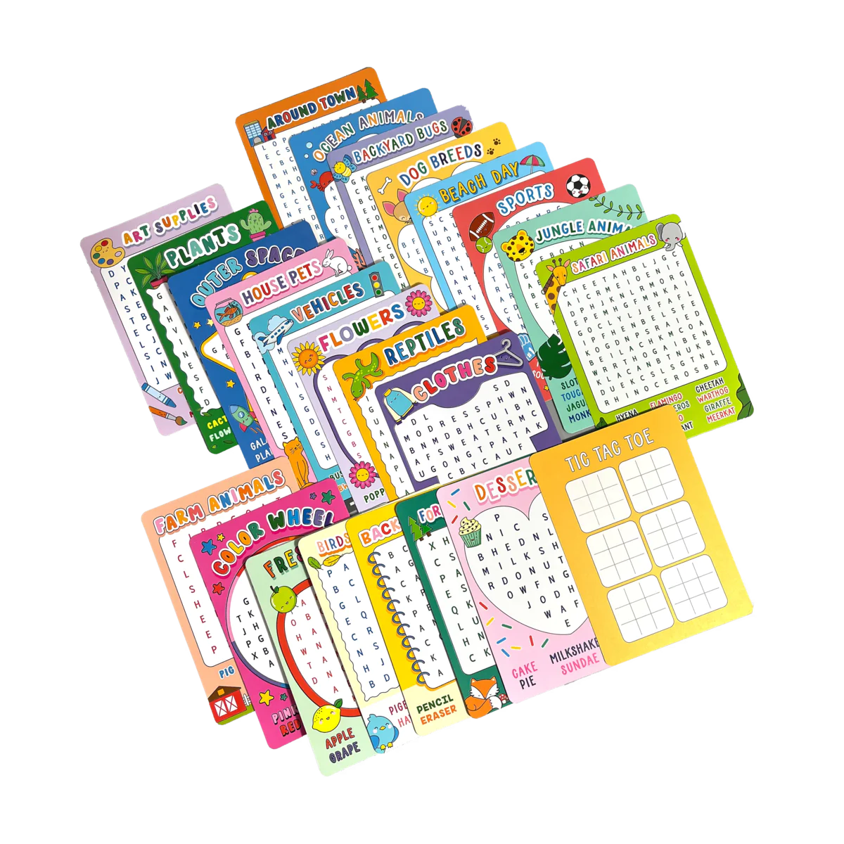 Word Search Activity Cards