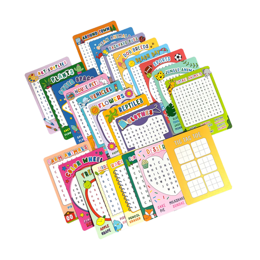 Word Search Activity Cards