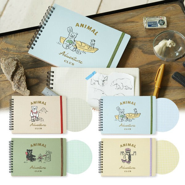 Animal Adventure Club Horizontal Notebook- Water
