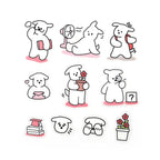 Petit Puppy Clear Stickers- Lovely