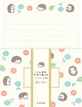 Hedgehogs and Flowers Letter Set