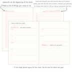 Tea & Diary Time- Weekend Diary- Pink
