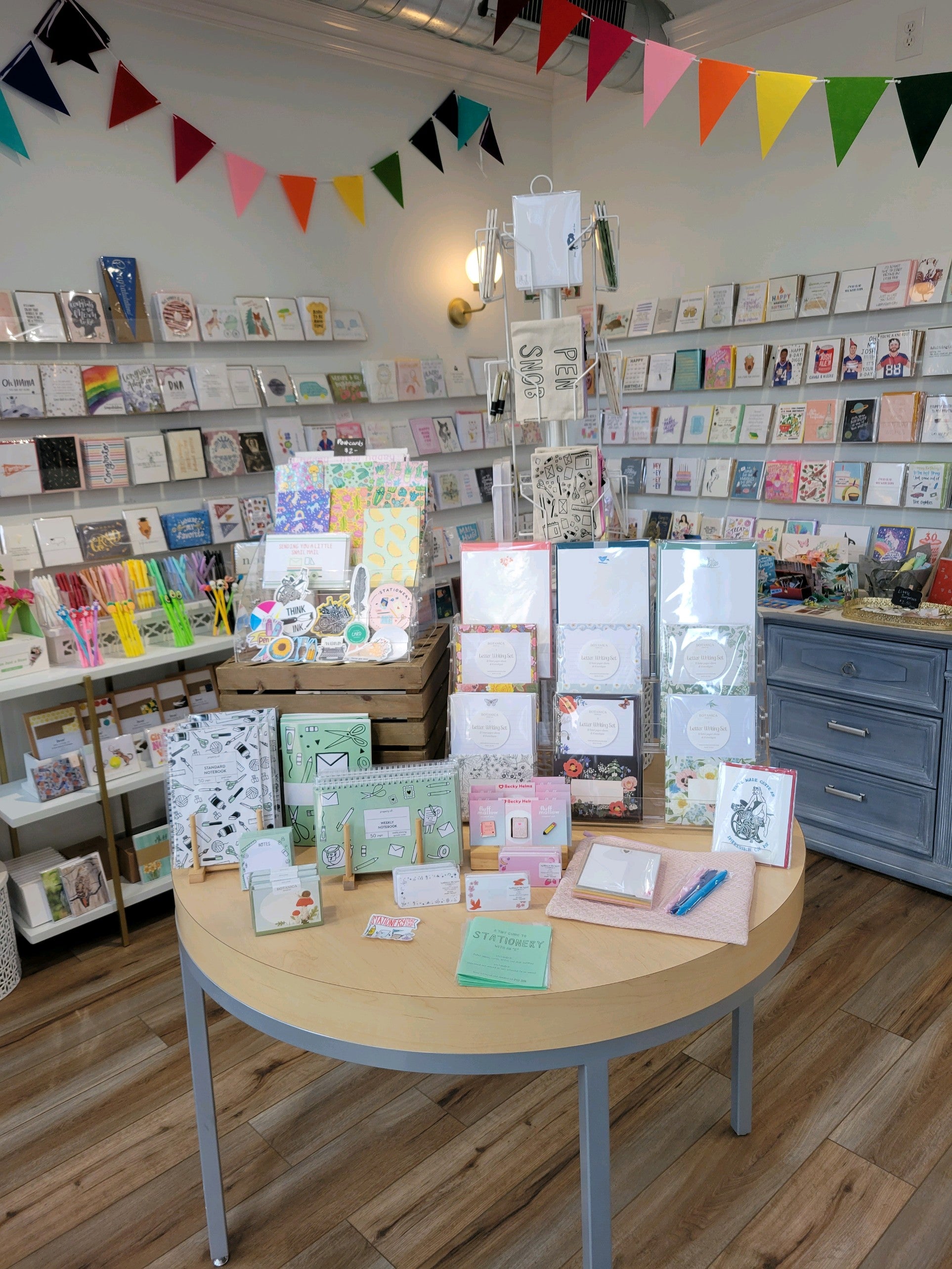 inside Graphic Poetry store, hamburg new york