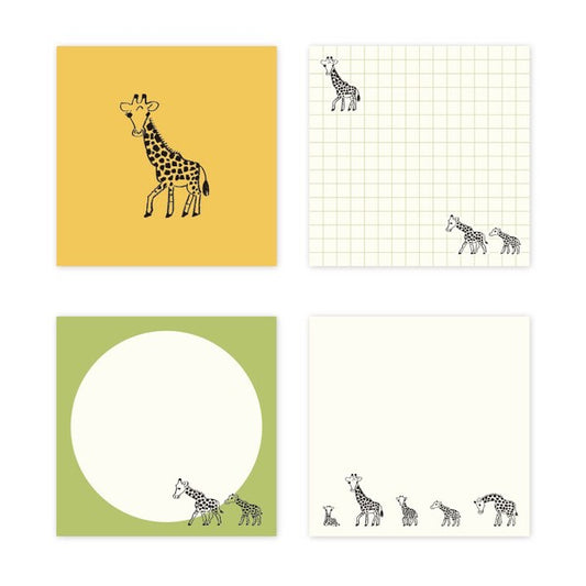 Animal Parade Giraffe Memo Pad Set
