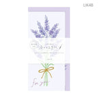 Lavender Bouquet Letter Set with Vertical Envelopes