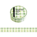 Green Plaid Washi